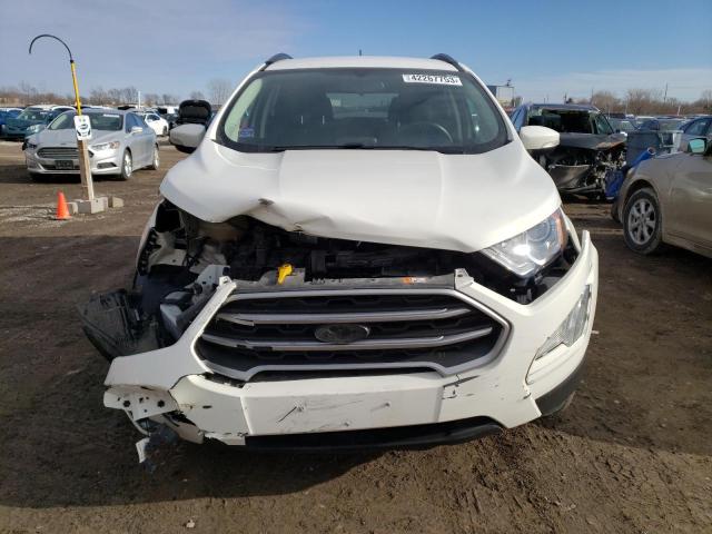 MAJ3P1TE1JC166359 - 2018 FORD ECOSPORT SE WHITE photo 5