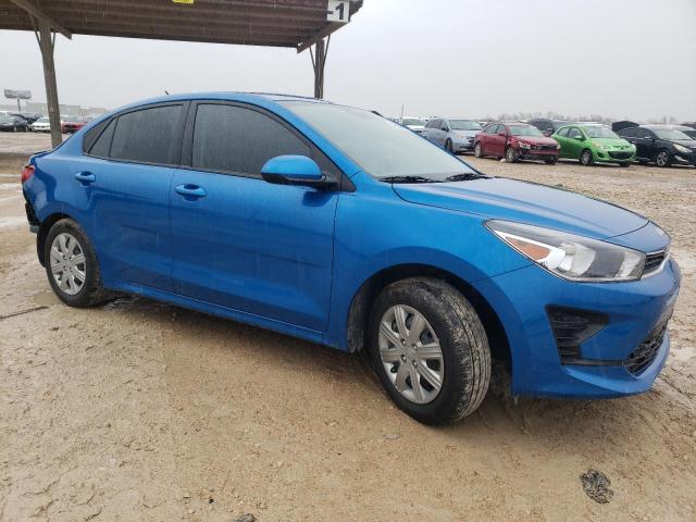 3KPA24AD0PE597949 - 2023 KIA RIO LX BLUE photo 4