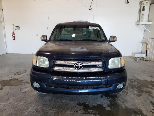 5TBRT34104S443232 - 2004 TOYOTA TUNDRA ACCESS CAB SR5 BLUE photo 5