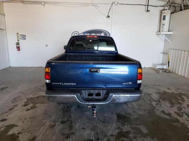 5TBRT34104S443232 - 2004 TOYOTA TUNDRA ACCESS CAB SR5 BLUE photo 6
