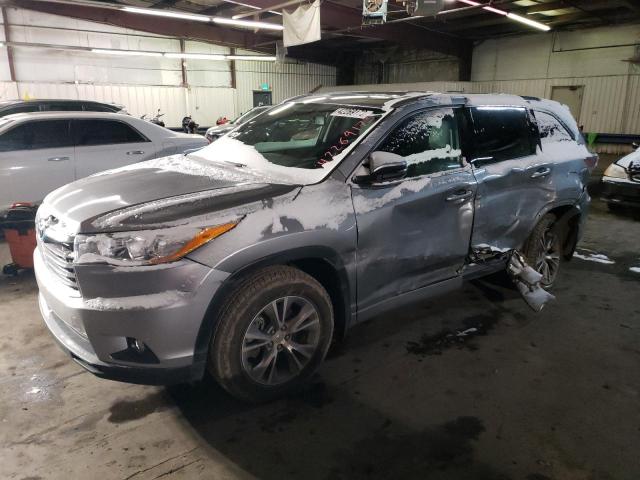 5TDJKRFH7ES023909 - 2014 TOYOTA HIGHLANDER XLE SILVER photo 1