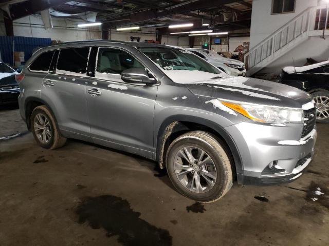 5TDJKRFH7ES023909 - 2014 TOYOTA HIGHLANDER XLE SILVER photo 4