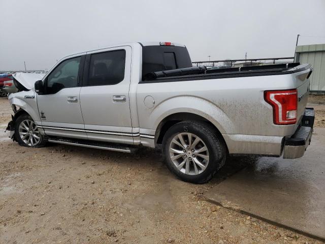1FTEW1CP6GKF25467 - 2016 FORD F150 SUPERCREW SILVER photo 2