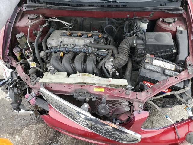 1NXBR32E37Z840393 - 2007 TOYOTA COROLLA CE RED photo 11