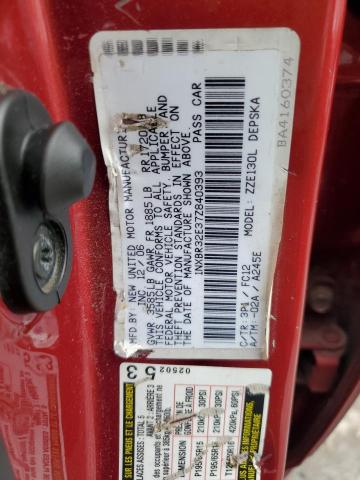 1NXBR32E37Z840393 - 2007 TOYOTA COROLLA CE RED photo 12