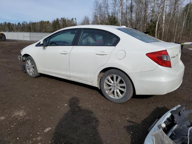2HGFB2F93CH037129 - 2012 HONDA CIVIC EXL თეთრი ფოტო 2