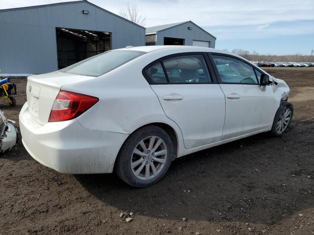 2HGFB2F93CH037129 - 2012 HONDA CIVIC EXL თეთრი ფოტო 3