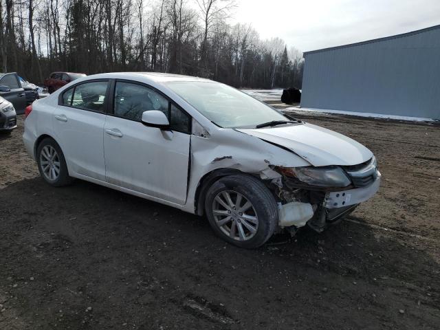 2HGFB2F93CH037129 - 2012 HONDA CIVIC EXL WHITE photo 4