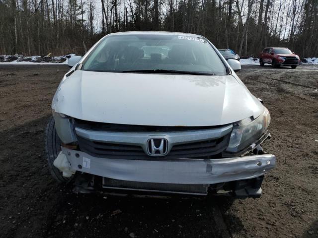 2HGFB2F93CH037129 - 2012 HONDA CIVIC EXL თეთრი ფოტო 5