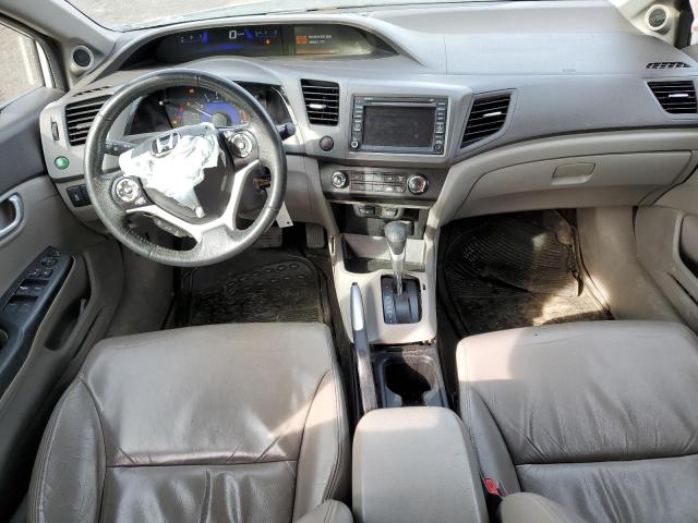 2HGFB2F93CH037129 - 2012 HONDA CIVIC EXL თეთრი ფოტო 8