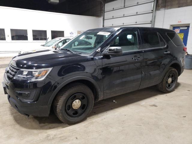 1FM5K8AR0JGC43002 - 2018 FORD EXPLORER POLICE INTERCEPTOR Սև լուսանկար 1