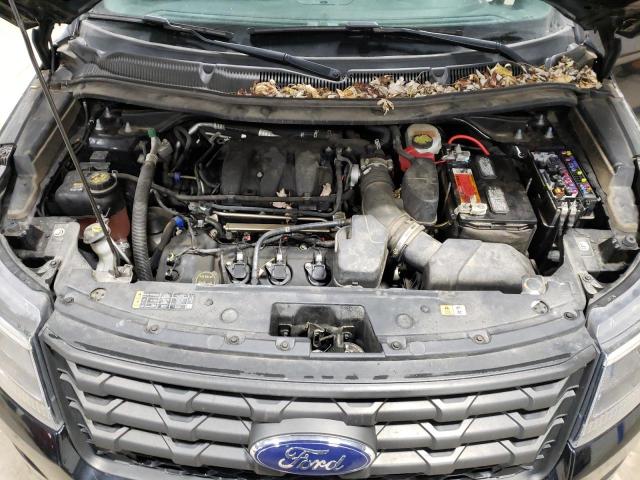 1FM5K8AR0JGC43002 - 2018 FORD EXPLORER POLICE INTERCEPTOR Սև լուսանկար 11