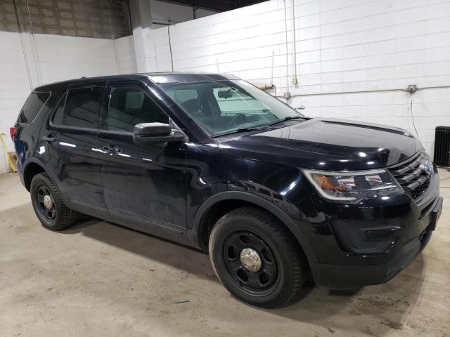 1FM5K8AR0JGC43002 - 2018 FORD EXPLORER POLICE INTERCEPTOR Սև լուսանկար 4