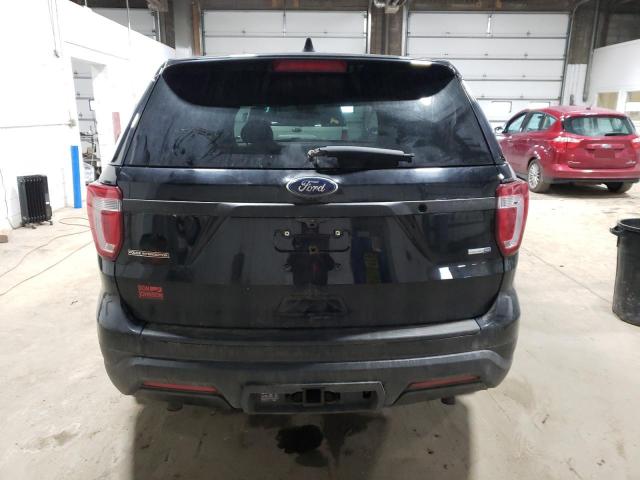 1FM5K8AR0JGC43002 - 2018 FORD EXPLORER POLICE INTERCEPTOR Սև լուսանկար 6