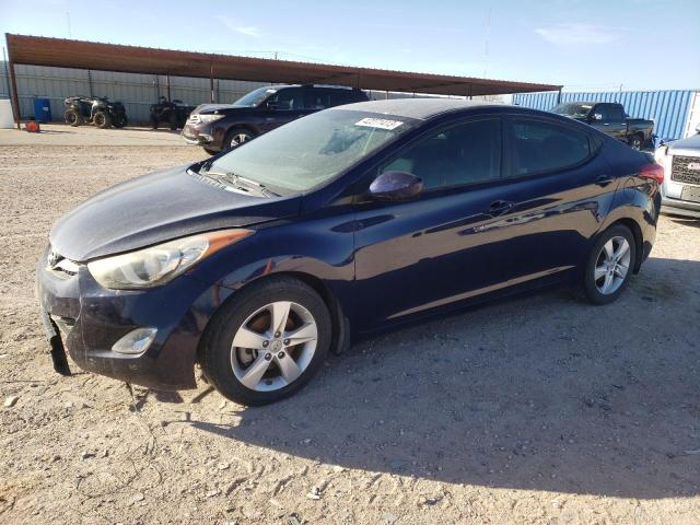 5NPDH4AE6DH442186 - 2013 HYUNDAI ELANTRA GLS BLUE photo 1