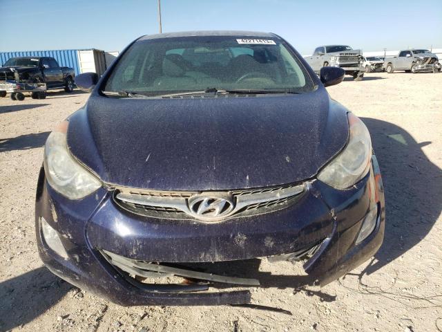 5NPDH4AE6DH442186 - 2013 HYUNDAI ELANTRA GLS BLUE photo 5