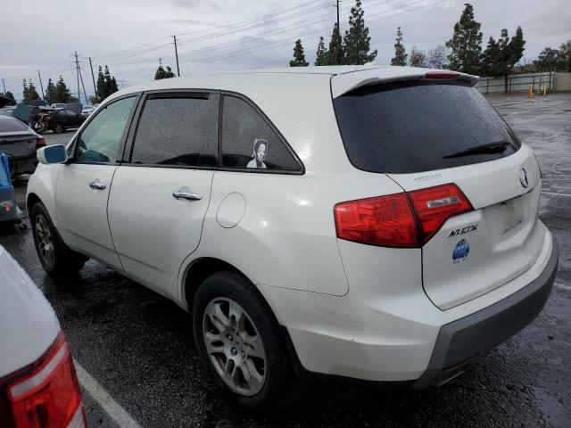 2HNYD28478H511927 - 2008 ACURA MDX TECHNOLOGY WHITE photo 2