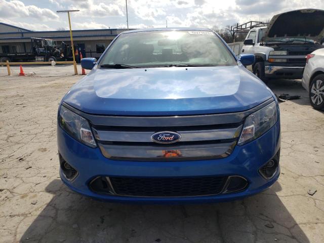 3FAHP0KCXCR190566 - 2012 FORD FUSION SPORT BLUE photo 5