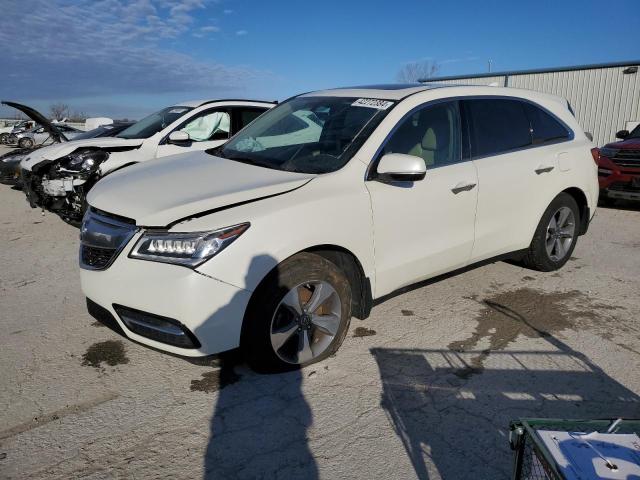 5FRYD4H23GB034495 - 2016 ACURA MDX WHITE photo 1