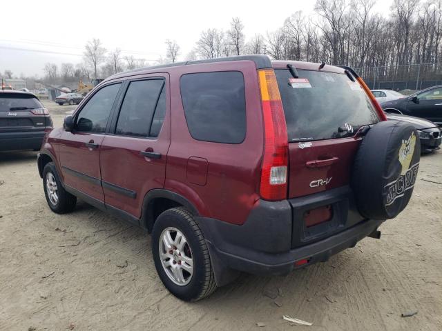 SHSRD77834U218675 - 2004 HONDA CR-V EX RED photo 2