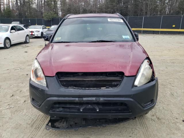 SHSRD77834U218675 - 2004 HONDA CR-V EX RED photo 5