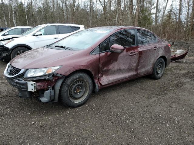 2HGFB2F53FH034247 - 2015 HONDA CIVIC LX BURGUNDY photo 1