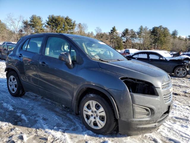 3GNCJKSB4GL246591 - 2016 CHEVROLET TRAX LS GRAY photo 4