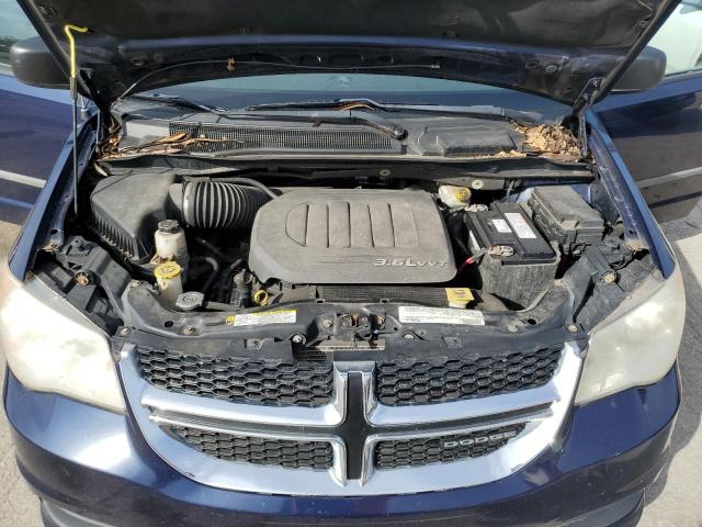 2C4RDGBG6CR220574 - 2012 DODGE GRAND CARA SE BLUE photo 12