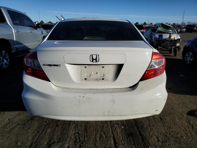 2HGFB2F93CH588502 - 2012 HONDA CIVIC EXL WHITE photo 6