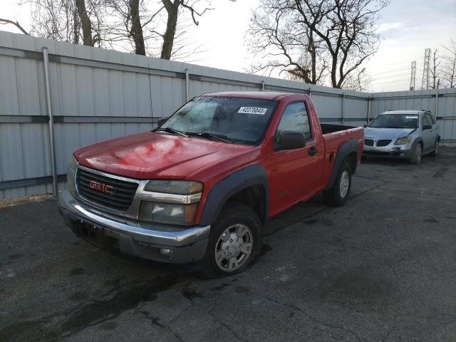 1GTDS148058165024 - 2005 GMC CANYON RED photo 1