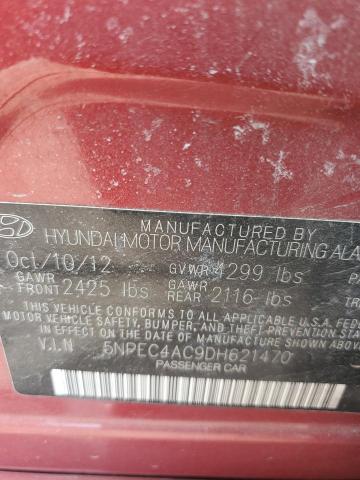 5NPEC4AC9DH621470 - 2013 HYUNDAI SONATA SE RED photo 13