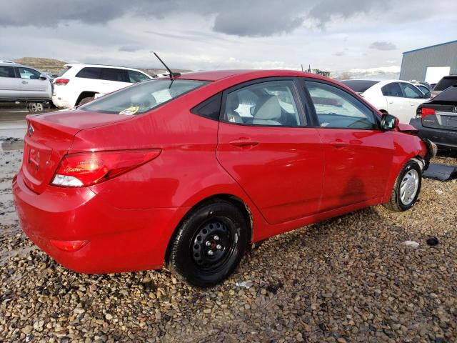 KMHCT4AE5GU096910 - 2016 HYUNDAI ACCENT SE RED photo 3