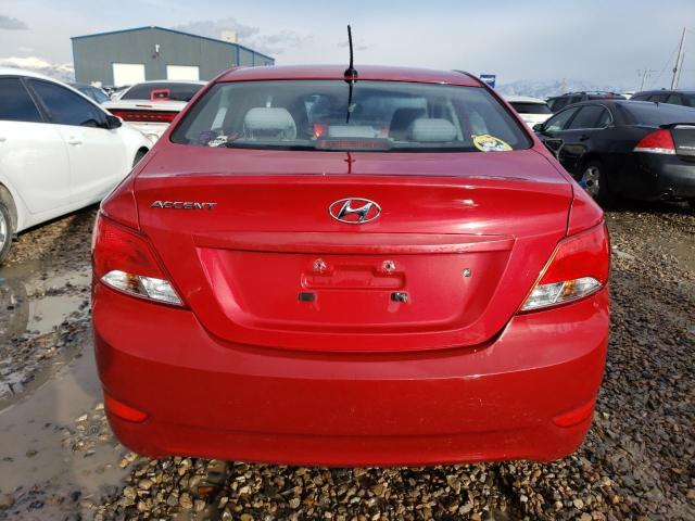 KMHCT4AE5GU096910 - 2016 HYUNDAI ACCENT SE RED photo 6