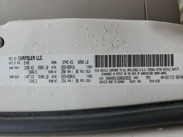 2A8HR54169R629525 - 2009 CHRYSLER TOWN & COU TOURING 白色 照片 13
