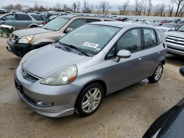 JHMGD376X7S021496 - 2007 HONDA FIT S SILVER photo 1