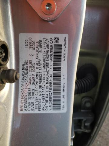 2HGFC2F89MH521067 - 2021 HONDA CIVIC SPORT 银色 照片 12