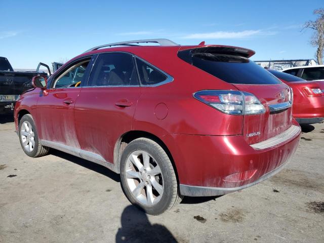 2T2BK1BA4AC041118 - 2010 LEXUS RX 350 RED photo 2