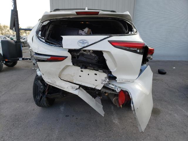 5TDHZRBH2MS139470 - 2021 TOYOTA HIGHLANDER XLE WHITE photo 6
