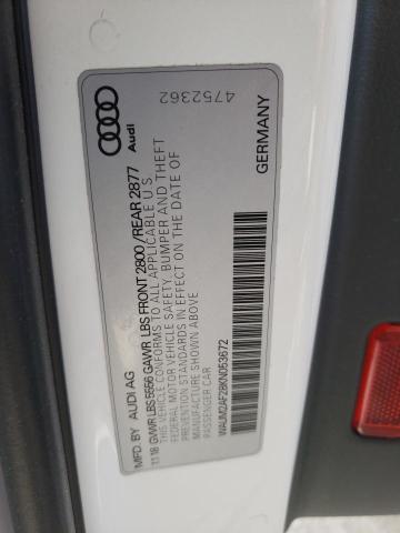 WAUM2AF28KN053672 - 2019 AUDI A6 PRESTIGE თეთრი ფოტო 12