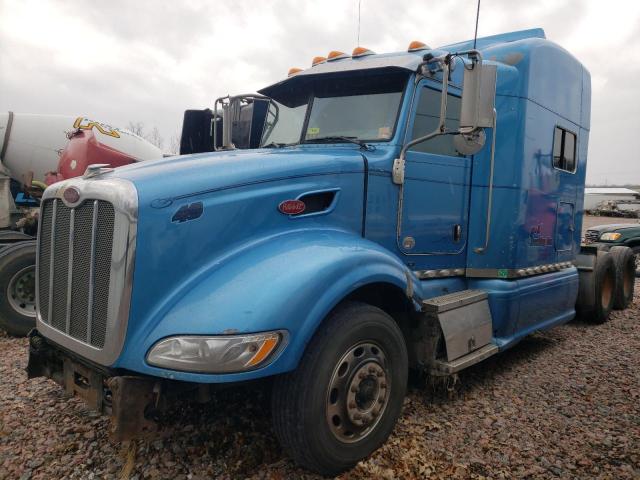 1XPHD49X19D787320 - 2009 PETERBILT 386 BLUE photo 2