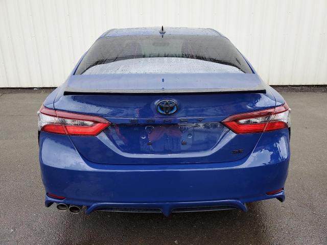 4T1T31AK7PU052105 - 2023 TOYOTA CAMRY SE NIGHT SHADE BLUE photo 6