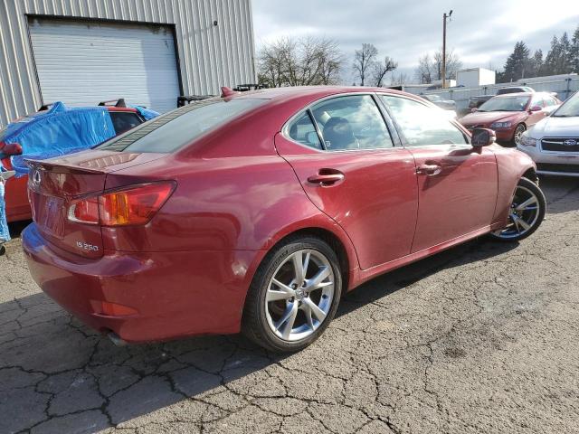 JTHBF5C29A5116317 - 2010 LEXUS IS 250 RED photo 3