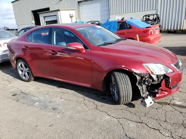 JTHBF5C29A5116317 - 2010 LEXUS IS 250 RED photo 4