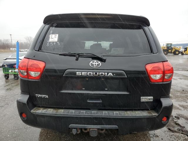 5TDBY64A48S019568 - 2008 TOYOTA SEQUOIA sr SR5 BLACK photo 6