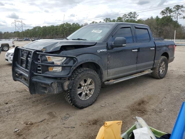 1FTEW1EF2FKD07528 - 2015 FORD F150 SUPERCREW GRAY photo 1