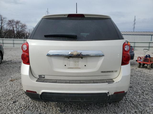 1GNALDEK0DZ126610 - 2013 CHEVROLET EQUINOX LT WHITE photo 6