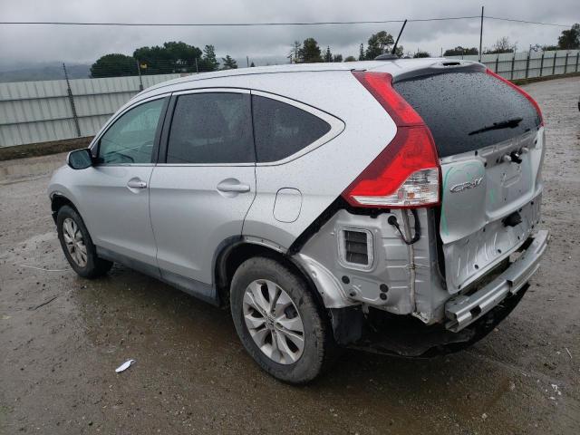 2HKRM3H78EH503798 - 2014 HONDA CR-V EXL SILVER photo 2