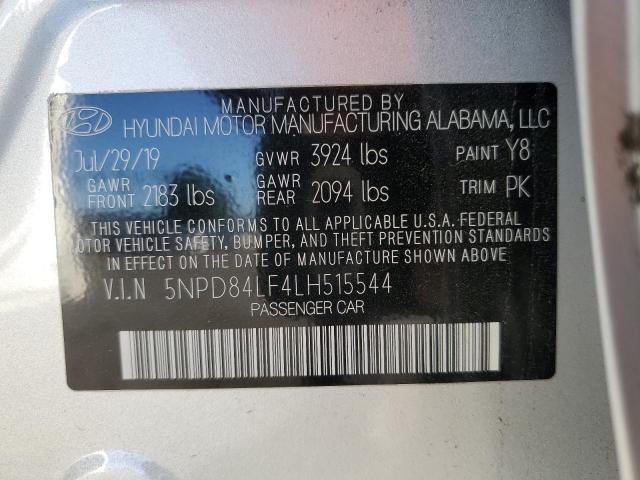 5NPD84LF4LH515544 - 2020 HYUNDAI ELANTRA SEL SILVER photo 13