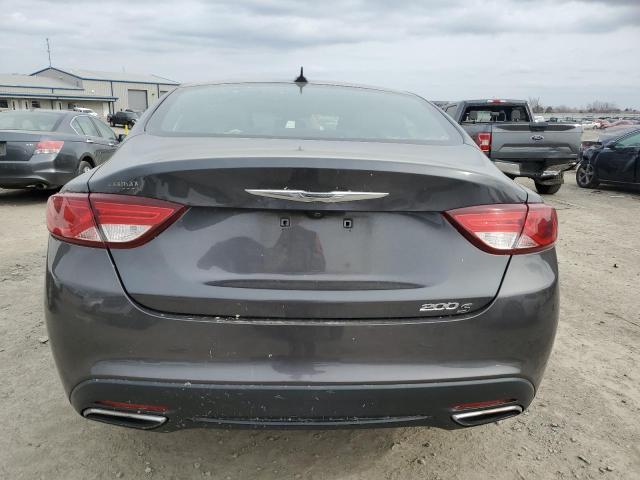 1C3CCCBB0FN609495 - 2015 CHRYSLER 200 S GRAY photo 6