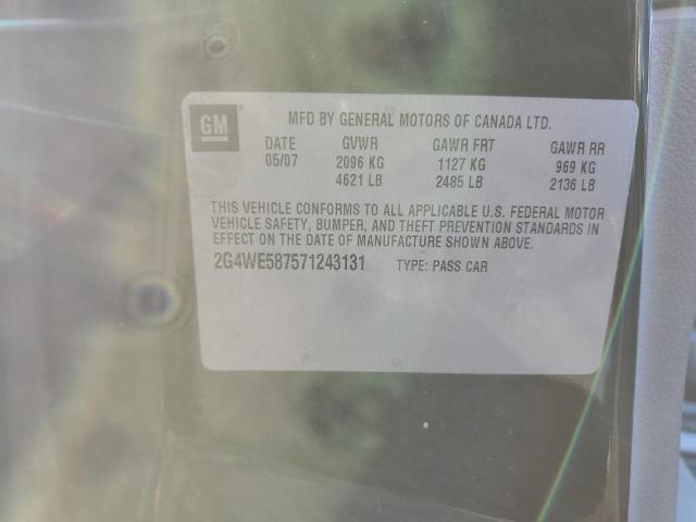 2G4WE587571243131 - 2007 BUICK LACROSSE CXS 黑色 照片 12